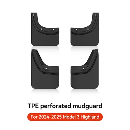 YZ For Tesla Model 3 Highland Model Y Juniper 2021-2025 Dedikerte TPE Sølebeskyttere Bil Tilbehør