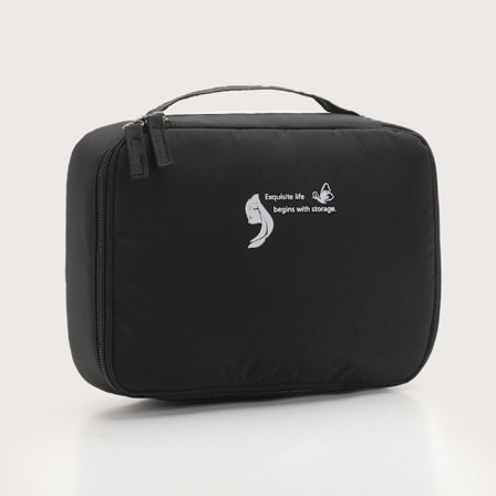 Sminkeveske Toalettoppbevaringsveske SVART SVART
