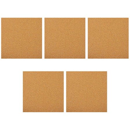 5 stk. selvklæbende tavlefliser dekorative korkplader til vægstøjreduktion korkbagplader til hjemmeskole multifunktionelle coasters[D]