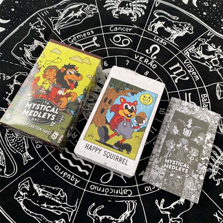 Vintage cartoonCartoon Oracle Tarot Card Spådomskort