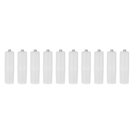 10 kpl Aaa - Aa -kokoinen paristomuunnin adapteri paristokotelon case läpinäkyvä