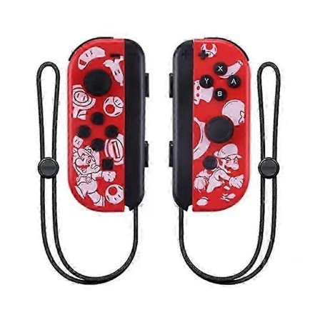 Joycon Trådlös Handkontroll För Nintendo Switch, Stödjer Väckningsfunktion, Vänster Höger Fjärrkontroller Med Handledsrem