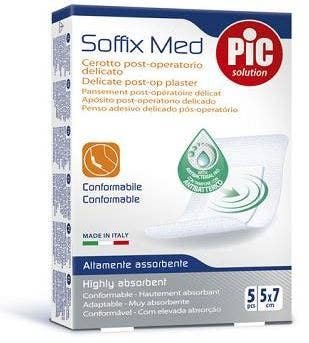 Pic Soffix Med Cerotto Sterile 5x7cm 5 Pezzi