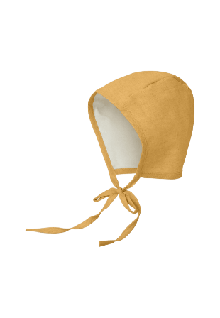 BabyMocs Linen Bonnet Accessoarer Unisex Gul 0-6 months
