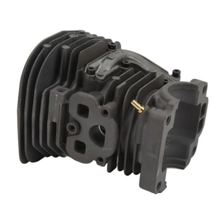 HURRISE Cylinderhuvudkolvmontering Motorsåg Cylinderhuvudkolvsats 537320402 Ersättningskompatibel med Husqvarna 455 455E -h