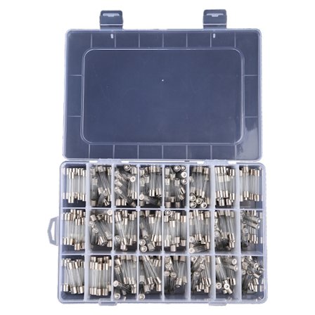 240 st Glassäkringar 24 Värden 6x30mm Boxad 0.1A-30A 10 st Varje Rör Snabba Glassäkringar Sortimentskit