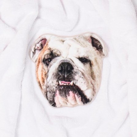 Håndklæde Hundeansigt - Bulldog