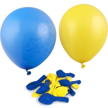 NBA Party Kalas Ballonger Balloons 20-Pack Blåa & Gula