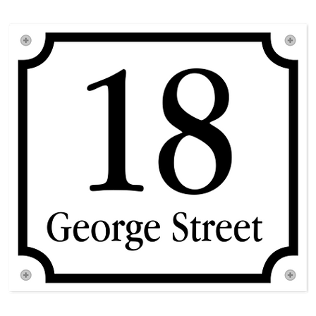 Street sign - Customizable - Aluminium sign - 200x180mm - signomatic.com.au