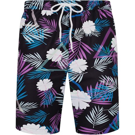 Herr Hawaiian skjorta och shorts set Regular Fit kortärmad casual funky strand flamingo skjorta set M