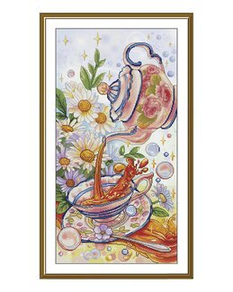 Stickpackung Bild Teestunde - Nova Sloboda