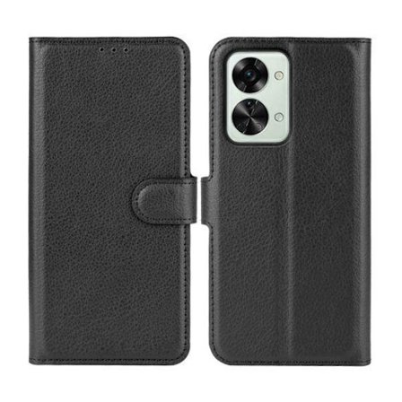 Oneplus Nord 2T Plånboksfodral med Stativ - Svart