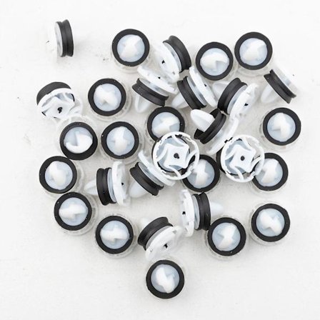30 stk interiør dørkledning panelkortholderklips nylon hvit 7703077476 for Peugeot 208 308 508 9345zn bilklips tilbehør