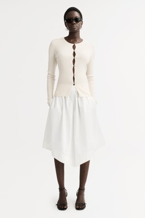 Soft Goat - Slim Fit Cardigan - XL - Feather White