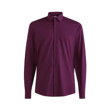 Calvin Klein Overhemd- CK Poplin Stretch Slim FIT , Paars , Heren , Maat: 4XL