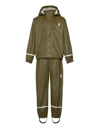 Lwjori 200 - Pu Rain Set Khaki LEGO Kidswear