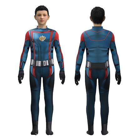 Halloween-juhlat Lasten Guardians of the Galaxy Cosplay-asu Haalarin Yhten inen Fantasiapukeutumislahja 9-10 Years