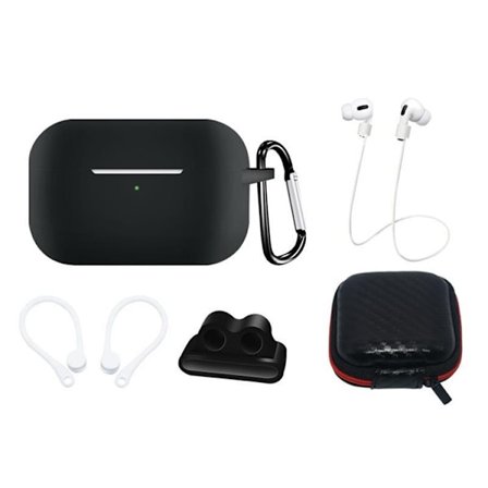 [5-Pack] Airpods Pro 2/Pro 1 Tillbehör Set - Svart