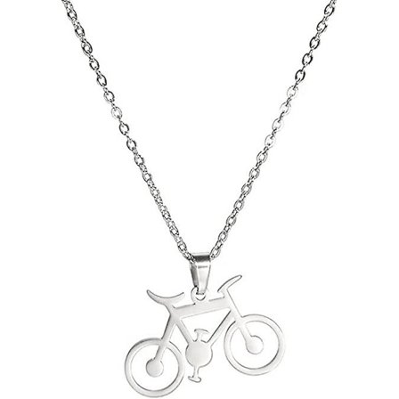 Cykel Sport Vedhæng Halskæde Rejse Charm Cyklist Choker Smykker Til Cykling Kvinder Piger Teenagere