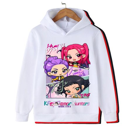 2025 Kpop Demon Hunter Saja -huppari - rento collegepaita pojille ja tytöille, pitkähihaiset katuvaatteet