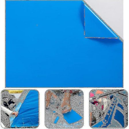 10 stk. Vinyl Pool Liner Reparasjonslapp for Svømmebasseng, 10*25cm Hmk