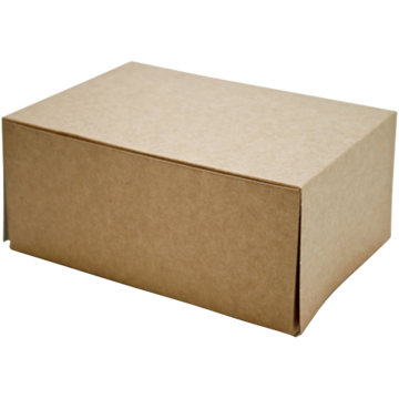 Kakeeske 14x11x8cm Brun/Hvit