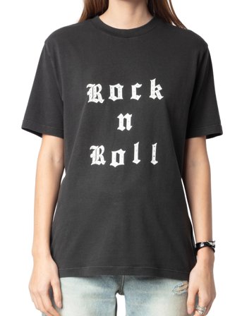 Zadig & Voltaire Edwin Hc Rock And Roll Strass - Black - S