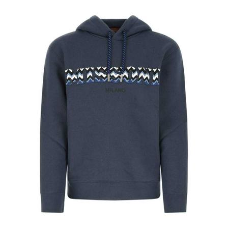 Missoni, Hoodies Blauw, Heren, Maat:XL