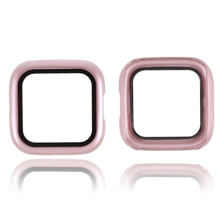 Fitbit Versa 2 stylish frame with tempered glass - Rose Gold