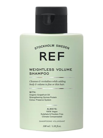 REF Stockholm Sweden Care Products Weightless Volume Shampoo 100ml