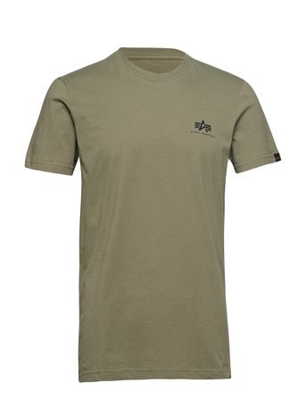 Alpha Industries Basic T Small Logo - Green - M