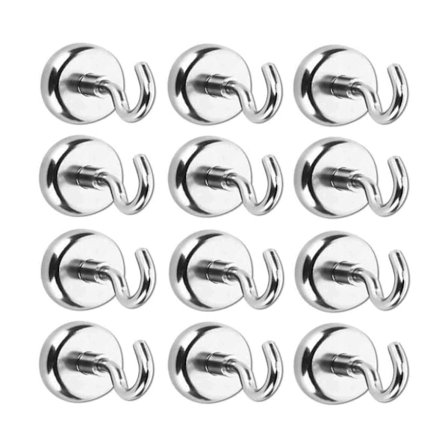 Magnetiske kroge med neodymium magneter Meget kraftige kroge til køkken, badeværelse, soveværelse, garage, skab, kontor, køleskab, nøglering - Multi