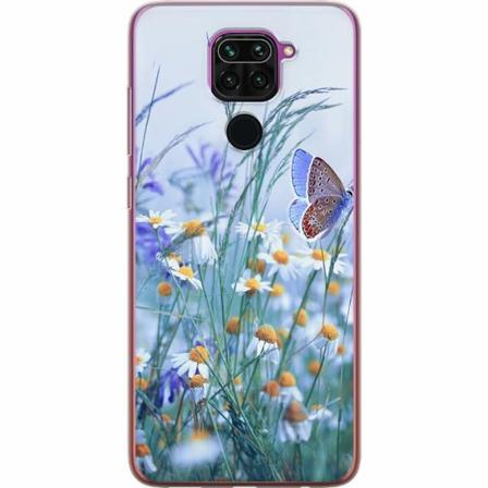 Xiaomi Redmi Note 9 Genomskinligt Skal Blommor