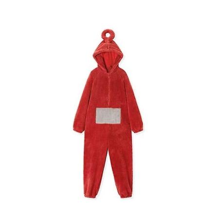 Anime Teletubbies Kostyme for Voksne - Julepyjamas Onesie - Rød-Xin Red M
