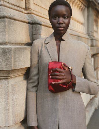 Liffner Pillow Pouch Micro - Burgundy - ONE SIZE