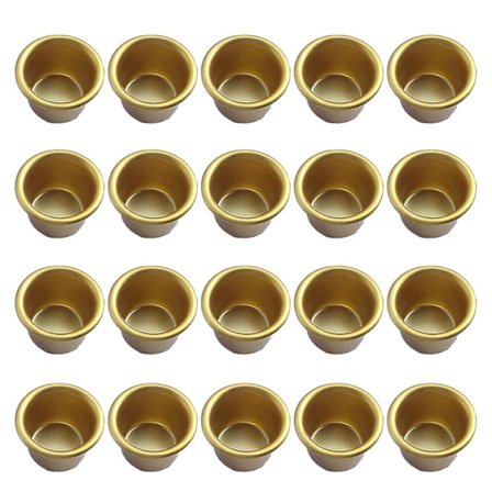 20 stk Metall Lysinnsatser for Spisse Lys Dekorative Lysestaker DIY Lysestake Sett for Tre