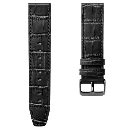 Orbis Black Leather Watch Strap for Men - Watch straps