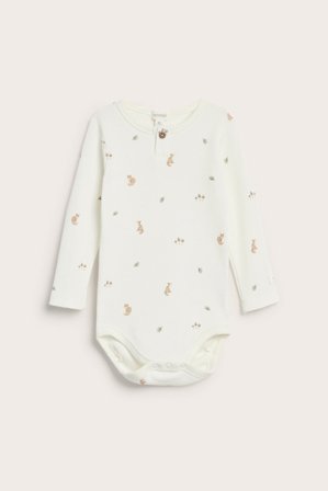 Newbie | Skogsmønstret body | Offwhite