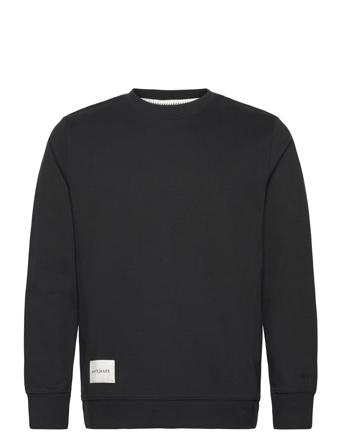 Akruben Sweat Noos - Gots Tops Sweat-shirts & Hoodies Sweat-shirts Black Anerkjendt