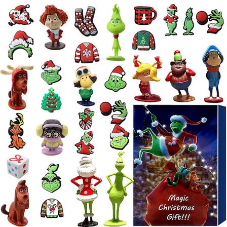 Adventskalender Advent Halloween Blind Box Christmas Grinch Skrämmande Blind Box 24 Nedräkningskalender Blind Box