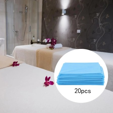 SPA Sengetøy 80cmx180cm Ikke-vevd Pustende Vanntett Mykt Massasjesengtrekk for Salongklubber Hotellreise