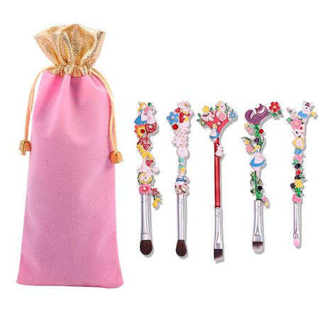 Makeupborste set Forest Garden Plant Kosmetisk verktygssats Bärbar bekväm ögonskugga Rouge borste för vänner Familj