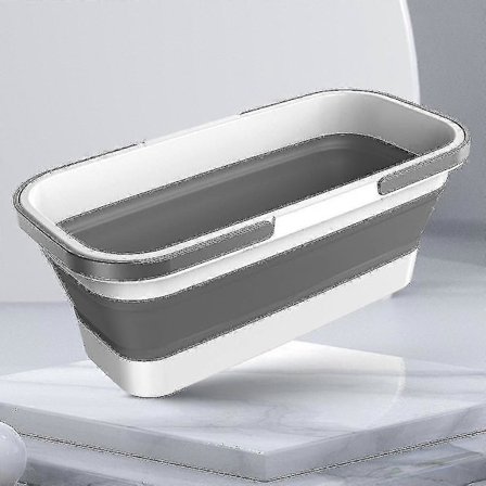 Sammenklappelig moppespand, sammenklappelig bærbar vaskebalje, opvaskebalje med håndtag