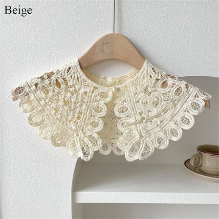 Falsk krage avtakbar krage BEIGE