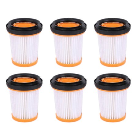 6 stk. filtre til Shark Ion W1 ledningsfri håndholdt støvsuger Wv200 Wv201 Wv205 reservedele