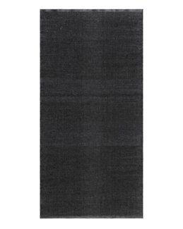 Plastmatta Hilma Plain Svart - 70x200 cm - KM Carpets