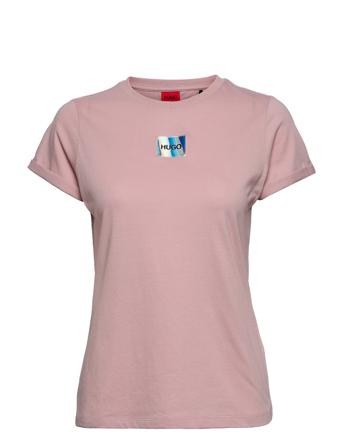 The Slimtee_Redlabel T-shirts & Tops Short-sleeved Rosa HUGO