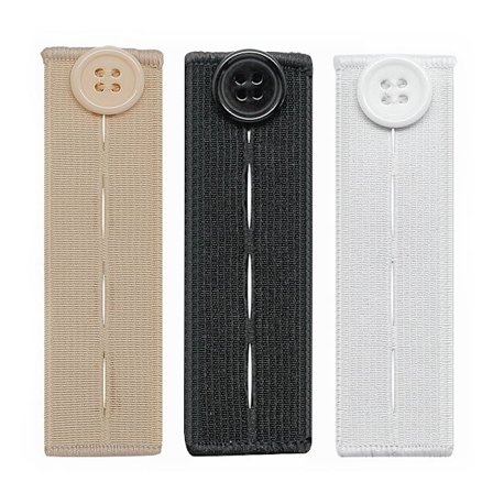 Elastisk Knappförlängare - 3 pack