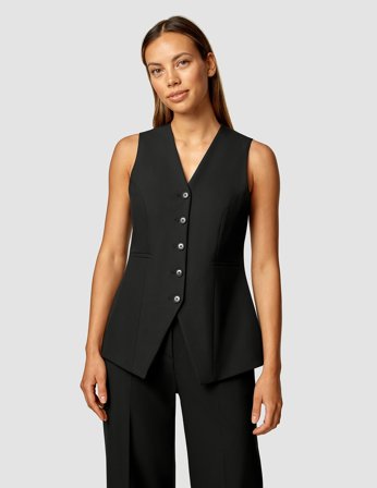 Shaping New Tomorrow - Dame - Essential Vest Long - Black - Størrelse XXL