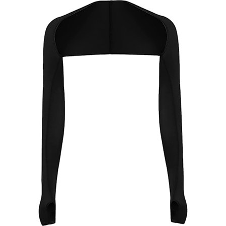 Dam Kylsjal Arm ärm Fingerhål, Anti-UV, Svart